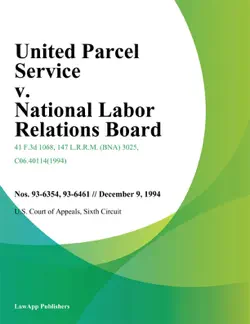 united parcel service v. national labor relations board book cover image