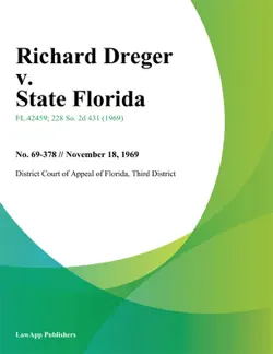 richard dreger v. state florida book cover image