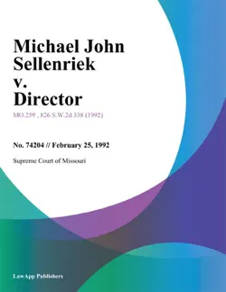 michael john sellenriek v. director book cover image