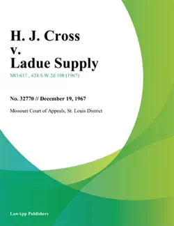 h. j. cross v. ladue supply imagen de la portada del libro