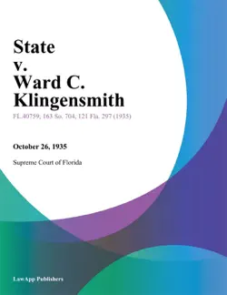 state v. ward c. klingensmith book cover image