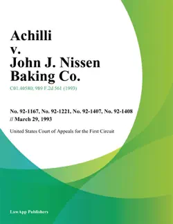 achilli v. john j. nissen baking co. book cover image