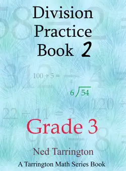 division practice book 2, grade 3 book cover image