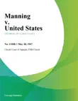 Manning v. United States. synopsis, comments