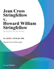 Jean Cross Stringfellow v. Howard William Stringfellow synopsis, comments