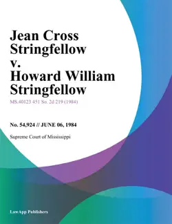 jean cross stringfellow v. howard william stringfellow book cover image