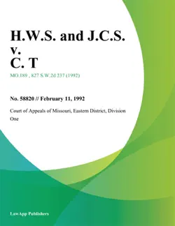 h.w.s. and j.c.s. v. c. t book cover image