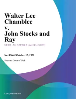 walter lee chamblee v. john stocks and ray book cover image