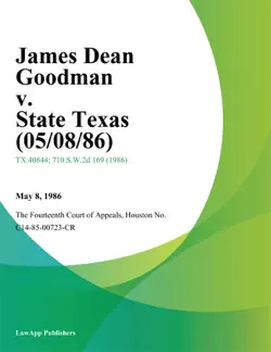 james dean goodman v. state texas book cover image