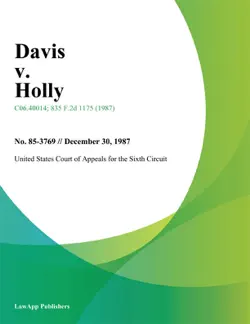 davis v. holly book cover image