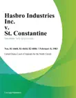 Hasbro Industries Inc. v. St. Constantine synopsis, comments