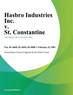 hasbro industries inc. v. st. constantine book cover image