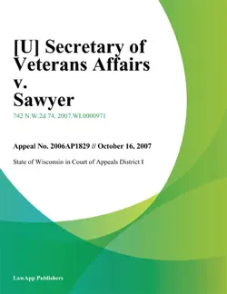 secretary of veterans affairs v. sawyer book cover image