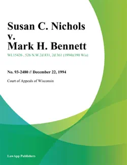 susan c. nichols v. mark h. bennett book cover image