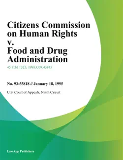 citizens commission on human rights v. food and drug administration book cover image
