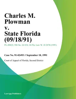 charles m. plowman v. state florida imagen de la portada del libro