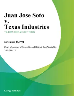 juan jose soto v. texas industries imagen de la portada del libro