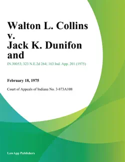 walton l. collins v. jack k. dunifon and imagen de la portada del libro