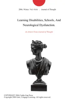 learning disabilities, schools, and neurological dysfunction. imagen de la portada del libro