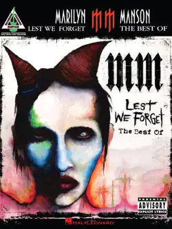 marilyn manson - lest we forget: the best of (songbook) book cover image