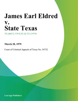 james earl eldred v. state texas book cover image