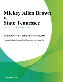 mickey allen brown v. state tennessee book cover image