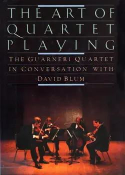 quartet playing,art of book cover image