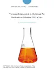 Variacion Estacional de la Mortalidad Por Homicidio en Colombia, 1985 a 2001. sinopsis y comentarios