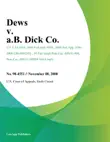 Dews V. A.B. Dick Co. synopsis, comments