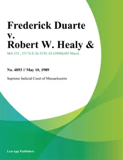 frederick duarte v. robert w. healy book cover image