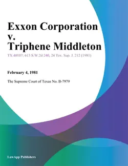 exxon corporation v. triphene middleton book cover image