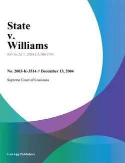 state v. williams book cover image
