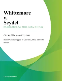 whittemore v. seydel book cover image
