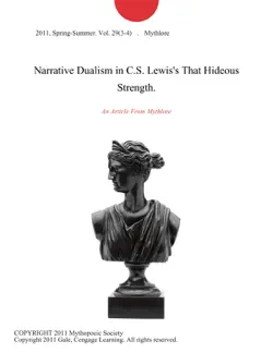narrative dualism in c.s. lewis's that hideous strength. imagen de la portada del libro