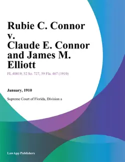 rubie c. connor v. claude e. connor and james m. elliott book cover image
