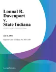 Lonnal R. Davenport v. State Indiana synopsis, comments