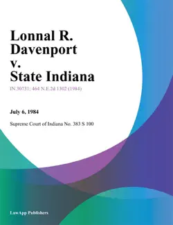 lonnal r. davenport v. state indiana book cover image