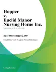 Hopper V. Euclid Manor Nursing Home Inc. synopsis, comments