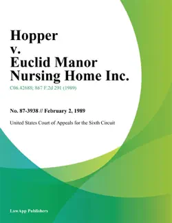 hopper v. euclid manor nursing home inc. book cover image