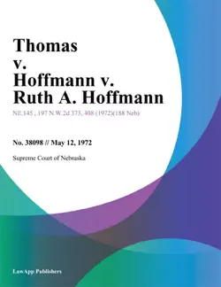 thomas v. hoffmann v. ruth a. hoffmann book cover image