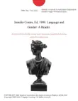 Jennifer Coates, Ed. 1998: Language and Gender: A Reader. sinopsis y comentarios