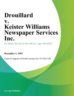 drouillard v. keister williams newspaper services inc. book cover image