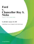 Ford V. Chancellor Roy S. Nicks synopsis, comments