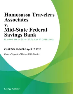homosassa travelers associates v. mid-state federal savings bank book cover image