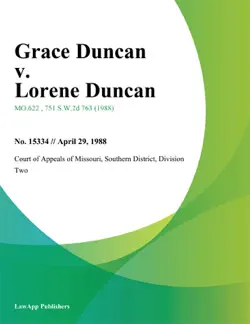 grace duncan v. lorene duncan book cover image
