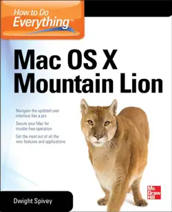 how to do everything mac os x mountain lion book cover image