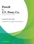 Powell v. J.T. Posey Co. synopsis, comments