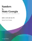 Sanders v. State Georgia synopsis, comments