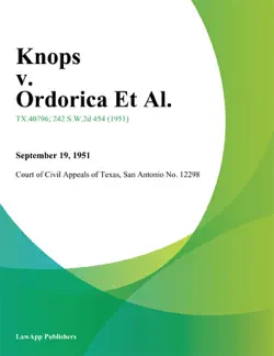 knops v. ordorica et al. book cover image
