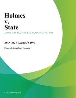 holmes v. state book cover image